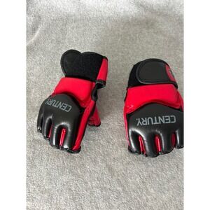 Century Drive MMA Sparring Gloves Red Black Large Grappling Training Gear